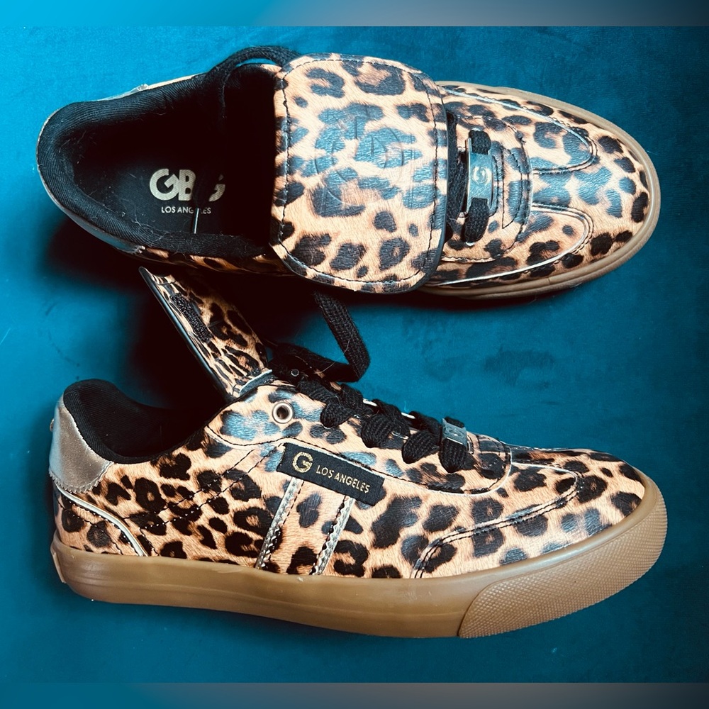 Guess GBG Los Angeles Leopard Cheetah Print Women’s Sneakers Shoes Size 7 NEW